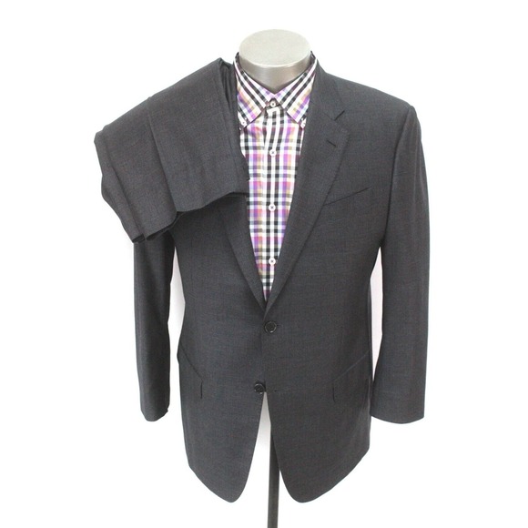 Emporio Armani Other - charcoal houndstooth EMPORIO ARMANI 2pc Pant Suit G-LINE super 130s wool 54 44 S